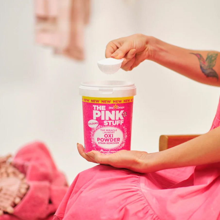 The Pink Stuff - Miracle Laundry Oxi Powder Stain Remover for Colours