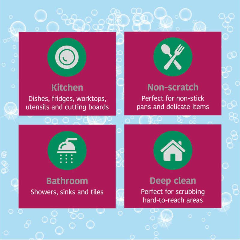 Anti-Bac Star Cleaning Pads, Pack Of 3 - Kleeneze