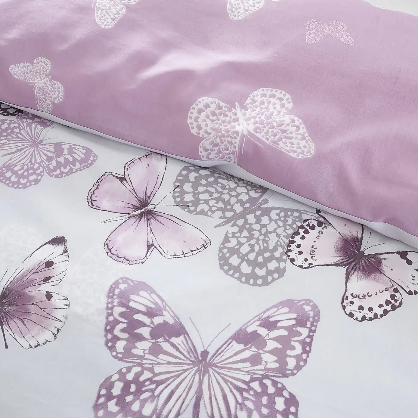 Catherine Lansfield Scatter Butterfly Heather Duvet Set