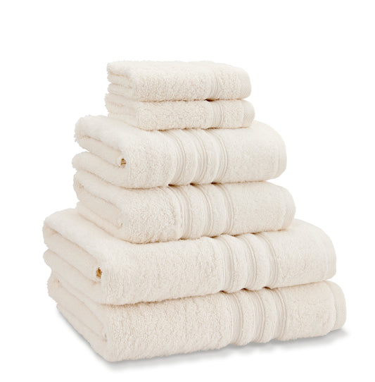 Catherine Lansfield Zero Twist 6 Piece Towel Bale - Cream