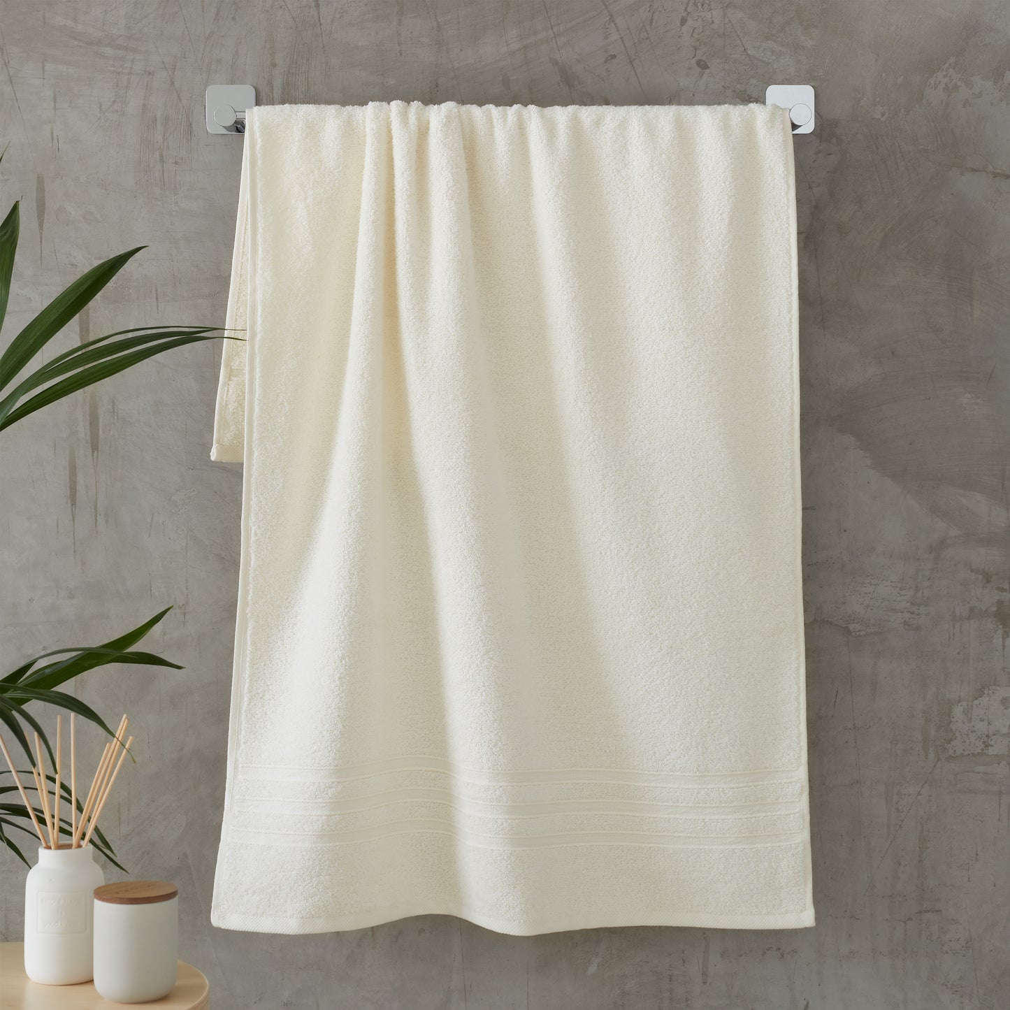 Catherine Lansfield Zero Twist 6 Piece Towel Bale - Cream