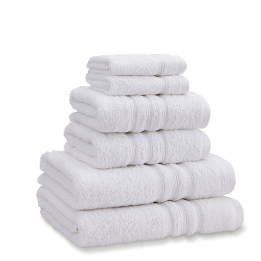 Catherine Lansfield Zero Twist 6 Piece Towel Bale - White