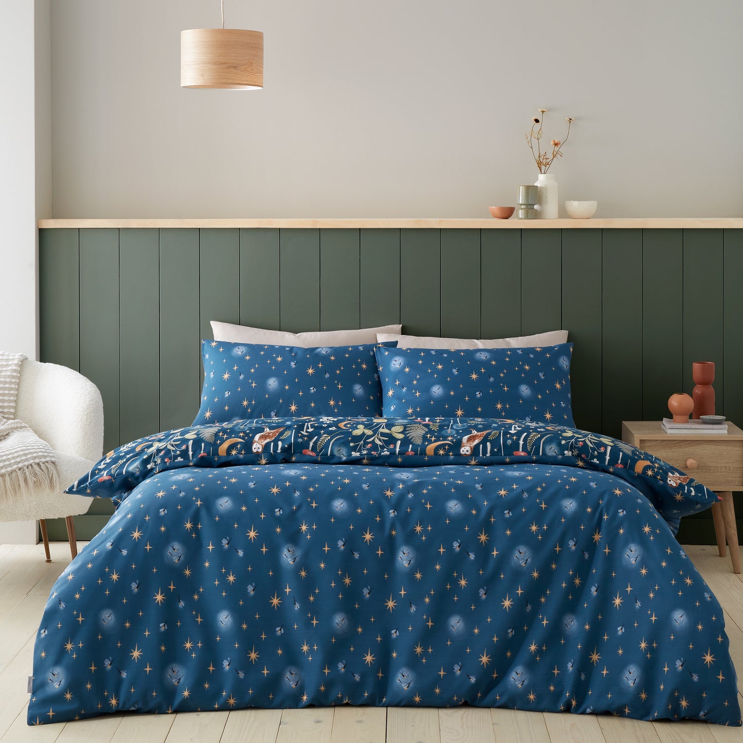 Catherine Lansfield Enchanted Twilight Duvet Set - Navy