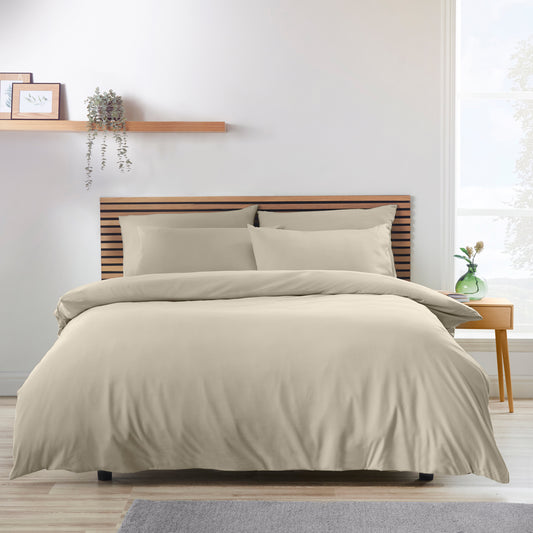 Catherine Lansfield So Soft Non Iron Duvet Set - Natural