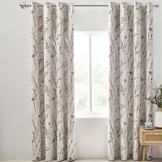 Grasmere Floral Curtains - Reversible Pair 66x90 (168x229cm)