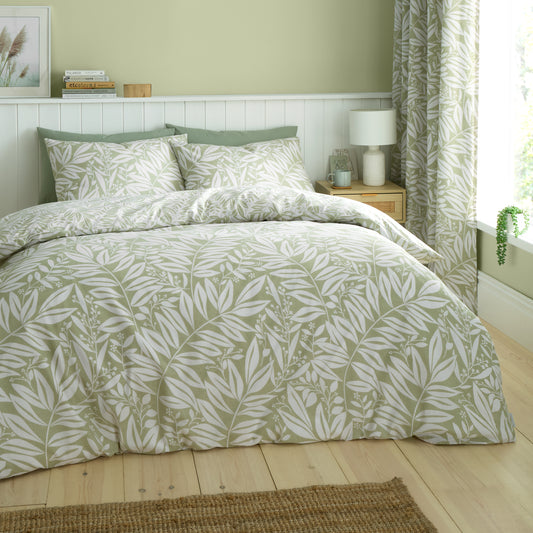 Catherine Lansfield So Soft Sorrel Duvet Set - Green