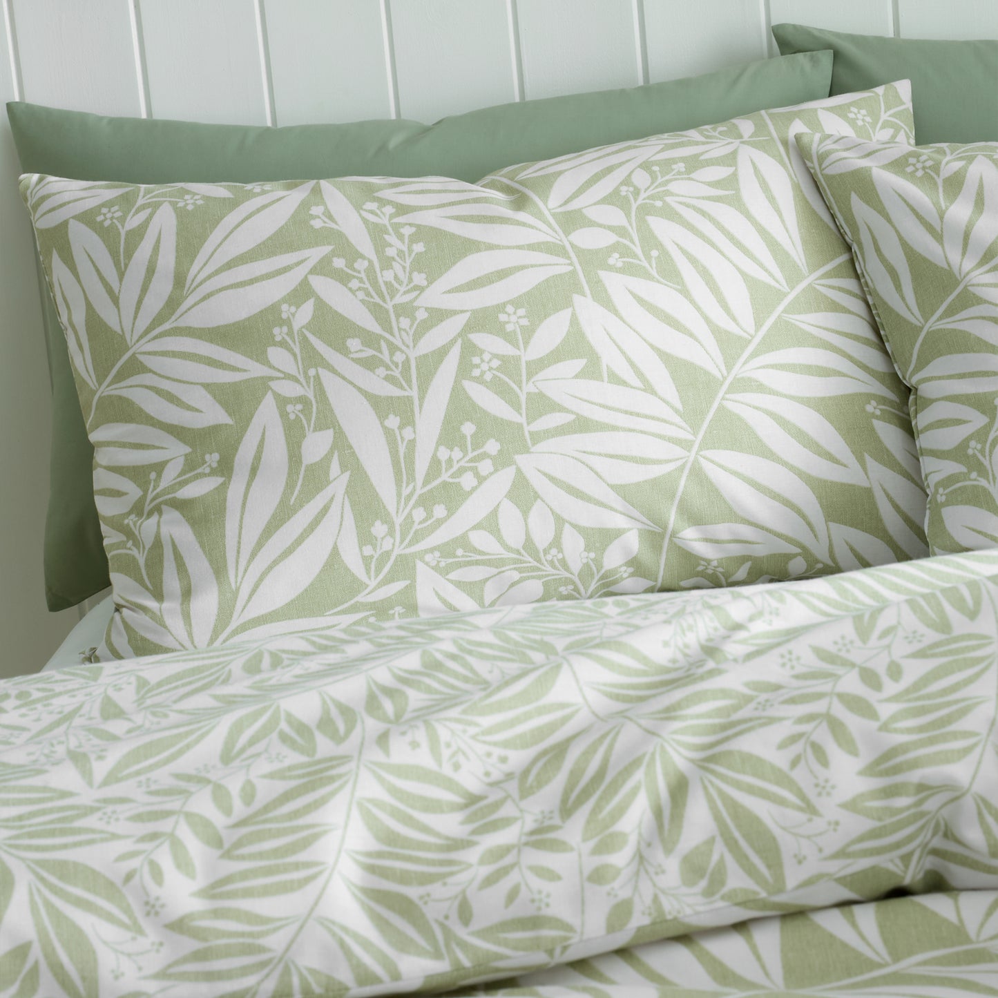 Catherine Lansfield So Soft Sorrel Duvet Set - Green