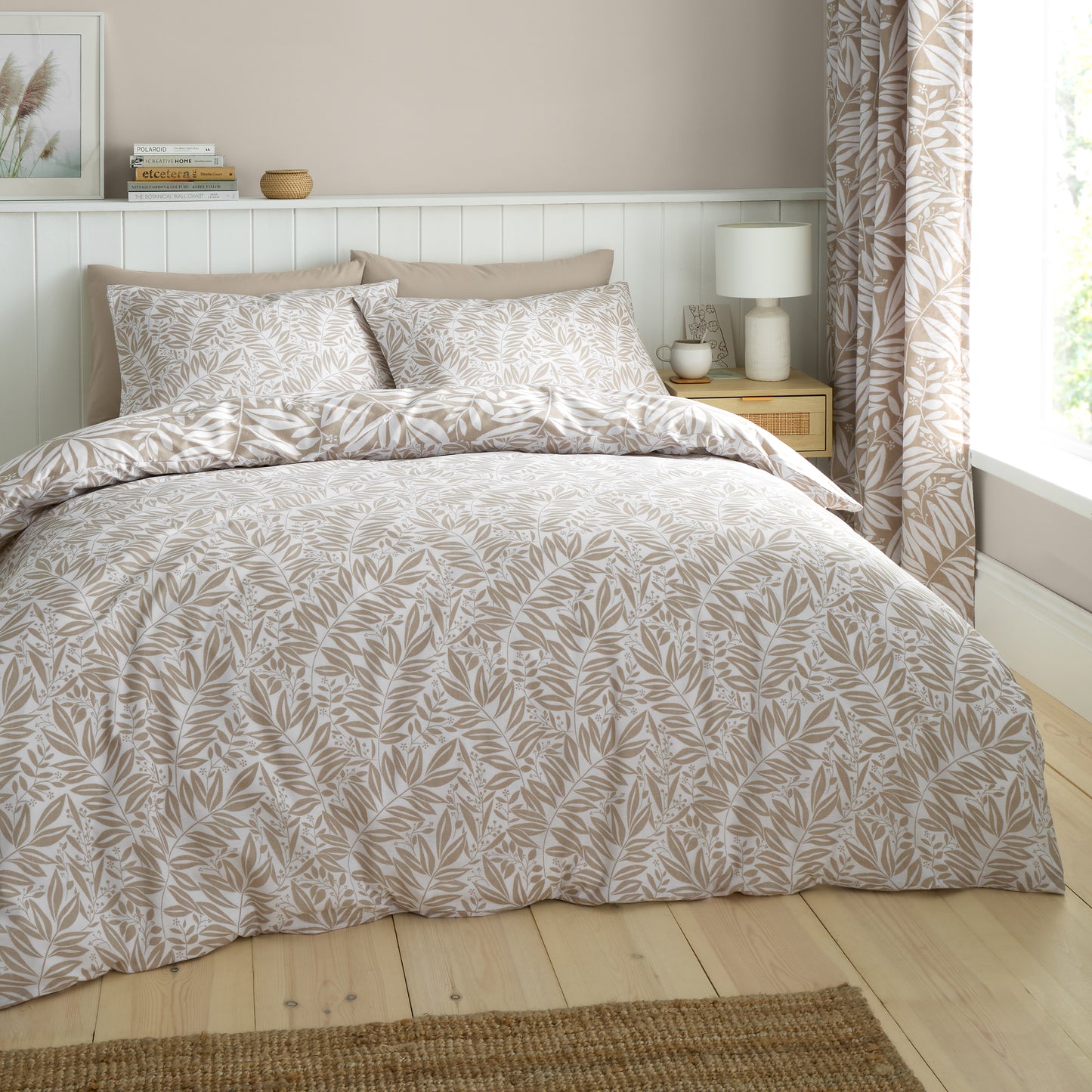 Catherine Lansfield So Soft Sorrel Duvet Set - Natural