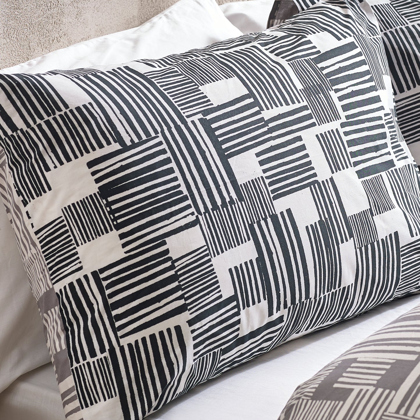 Catherine Lansfield Blocks Reversible Duvet Set