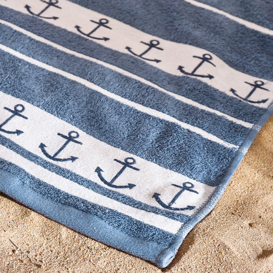 Catherine Lansfield - Anchors Beach Towel XL