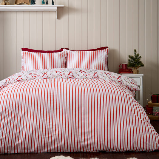 Catherine Lansfield Christmas Santa's Duvet Set