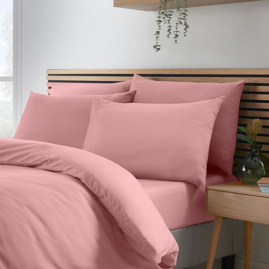 Catherine Lansfield So Soft Non Iron Duvet Set - Blush