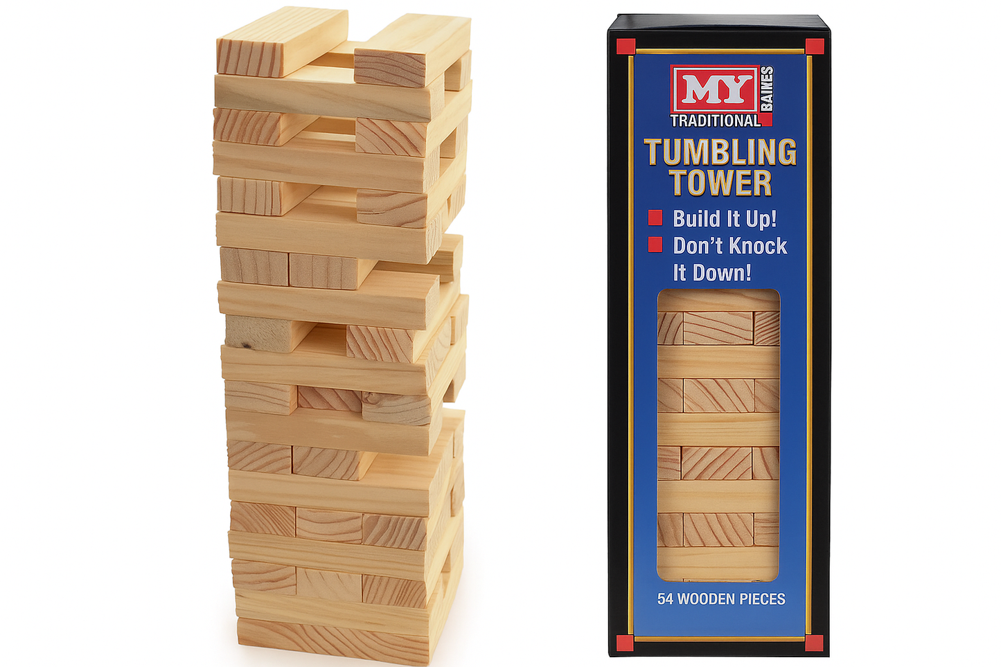 Wooden Tumbling Tower Game