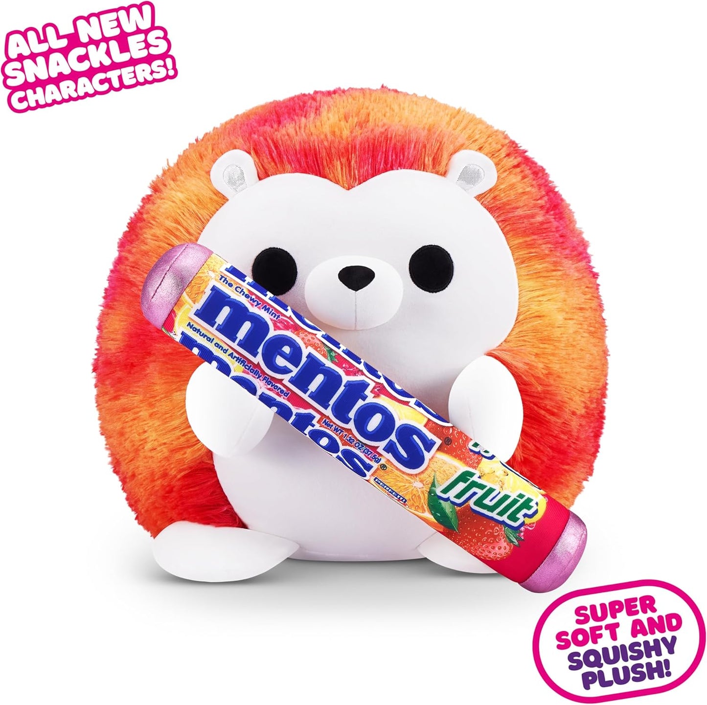 Snackles Series 2 Hedgehog & Mentos 8 Inch Plush by ZURU