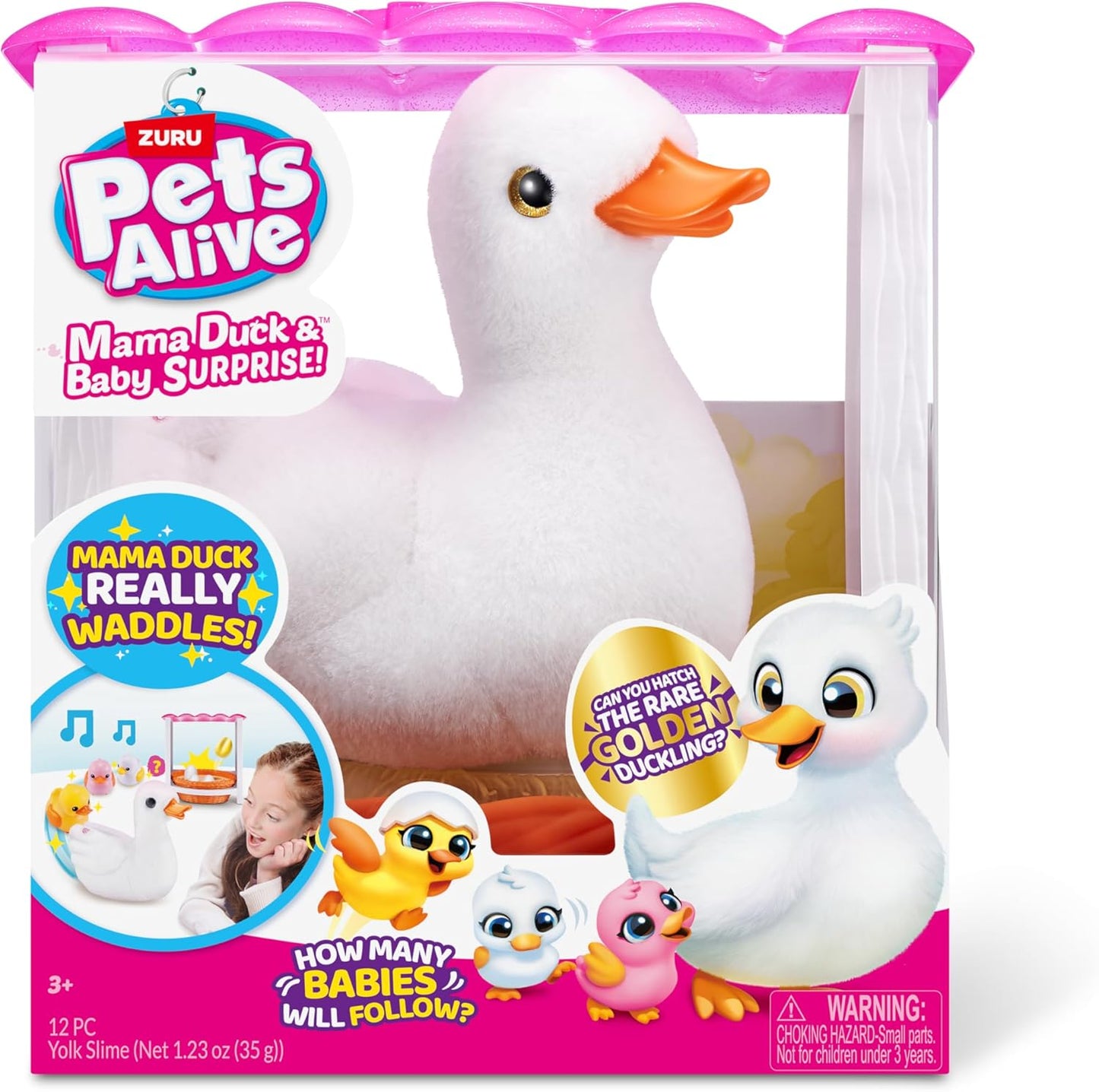 Pets Alive Mama Duck & Baby Surprise, Mama Duck, Electronic Pet Toy