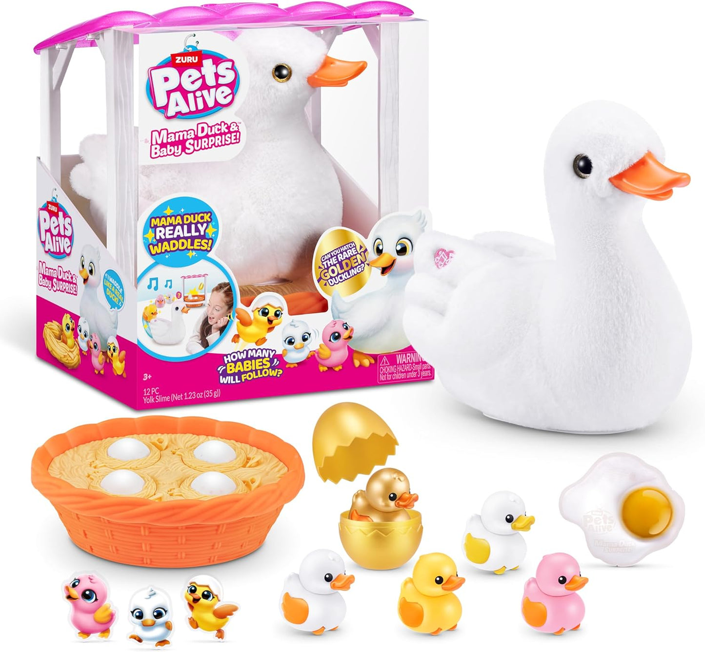 Pets Alive Mama Duck & Baby Surprise, Mama Duck, Electronic Pet Toy