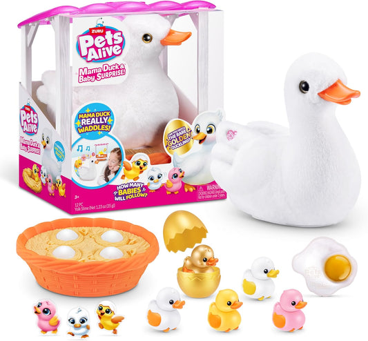 Pets Alive Mama Duck & Baby Surprise, Mama Duck, Electronic Pet Toy