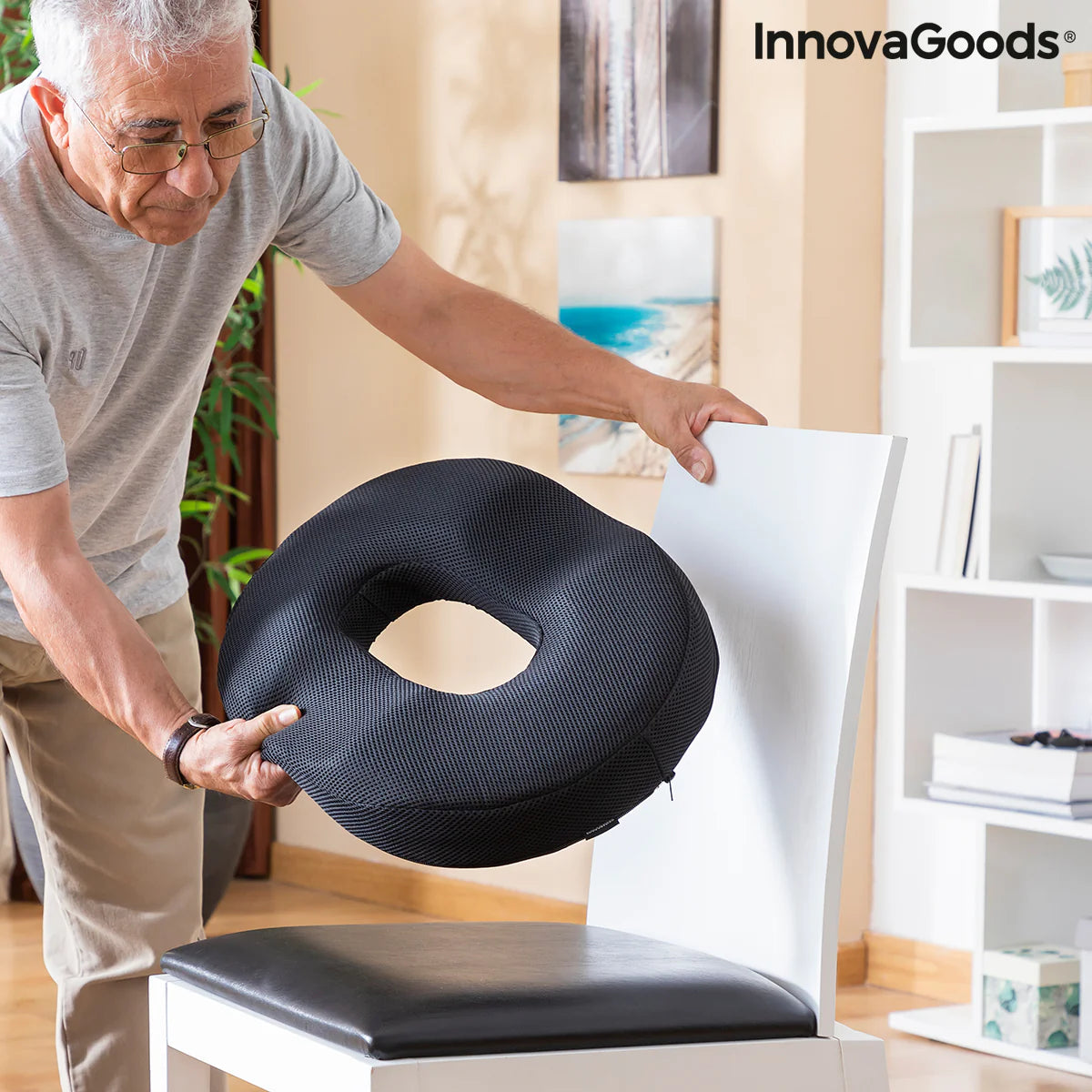 Gel & Bamboo Charcoal Cushion with Removable Cover