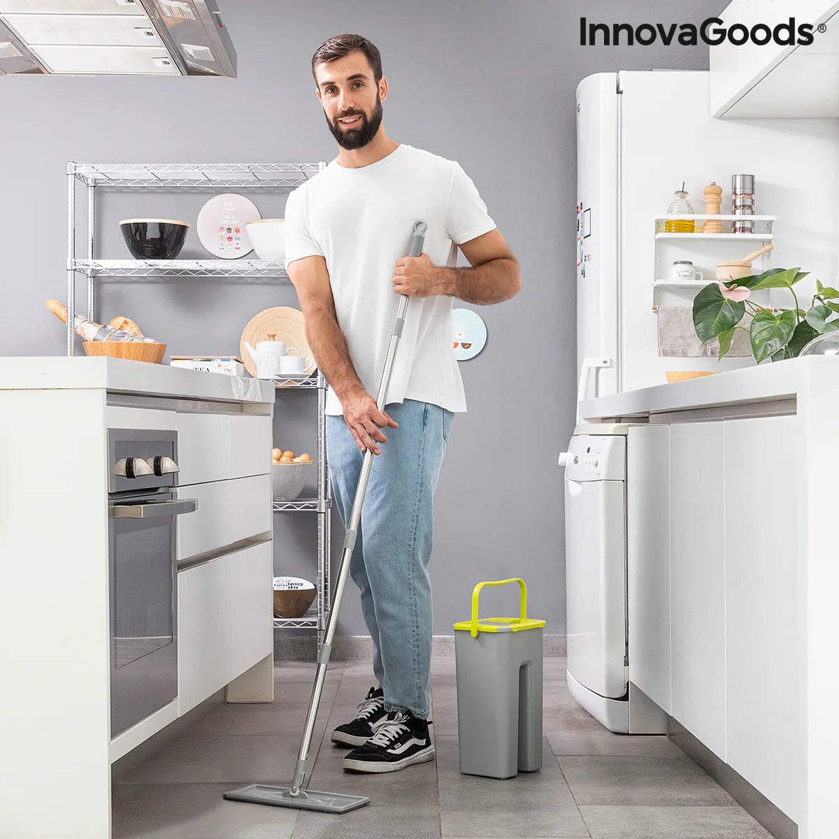 Mop With Dual Action Bucket
