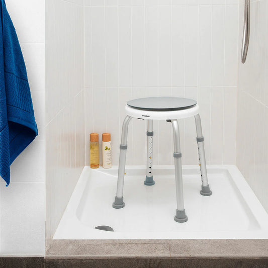 Rotating & Adjustable Bathroom Stool