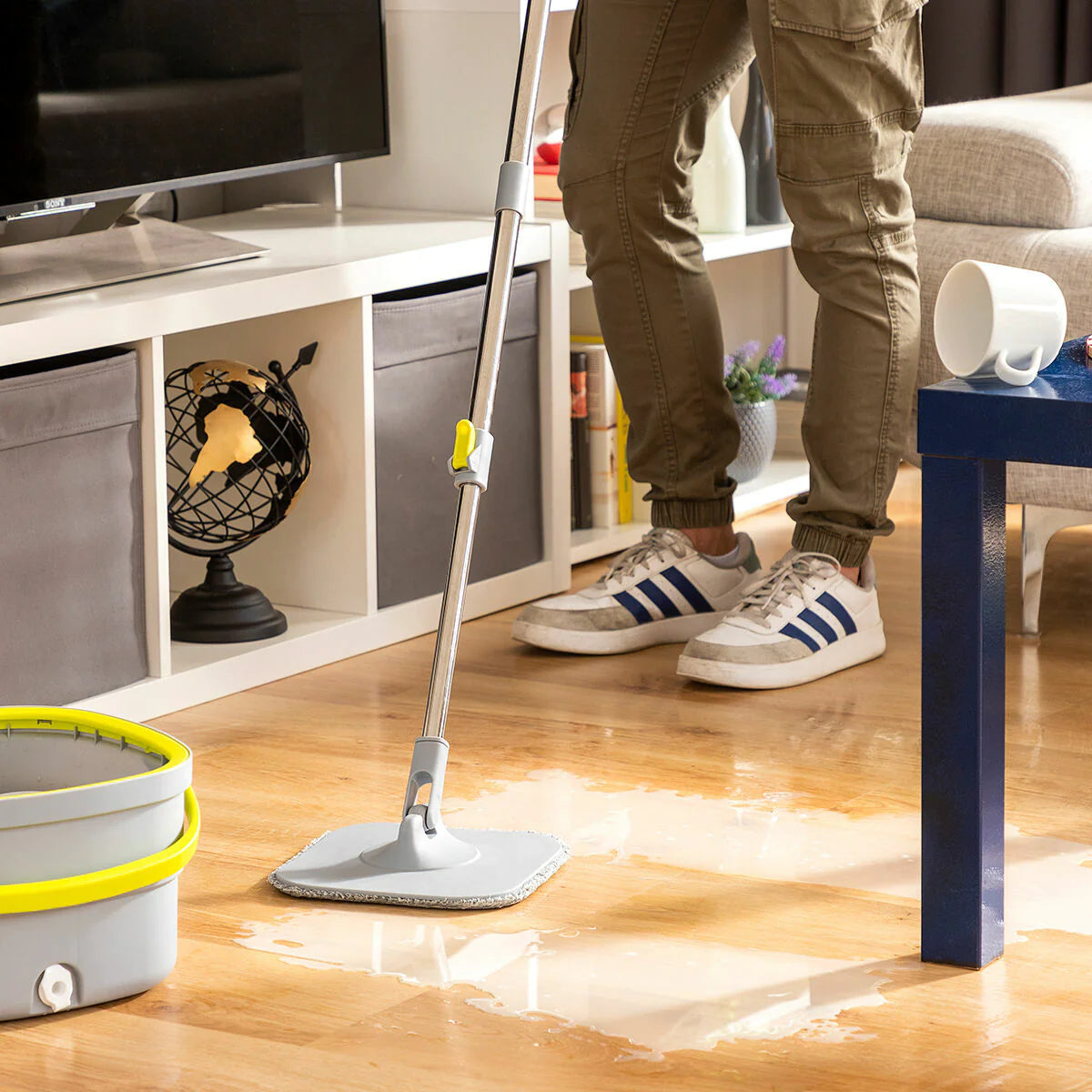Self-Cleaning Spin Mop with Separation Bucket