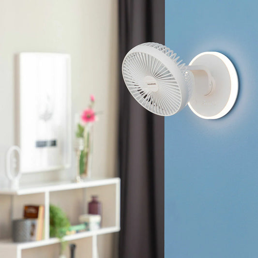 Rechargeable Desk Fan with LED