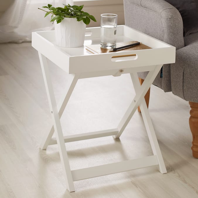White Tray Table