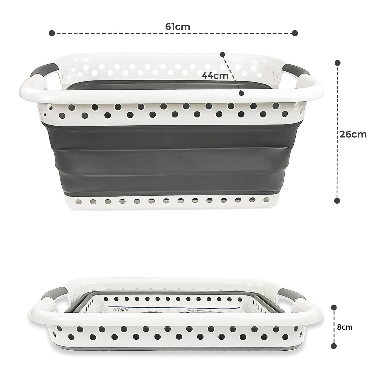 Collapsible Laundry Basket - 67L