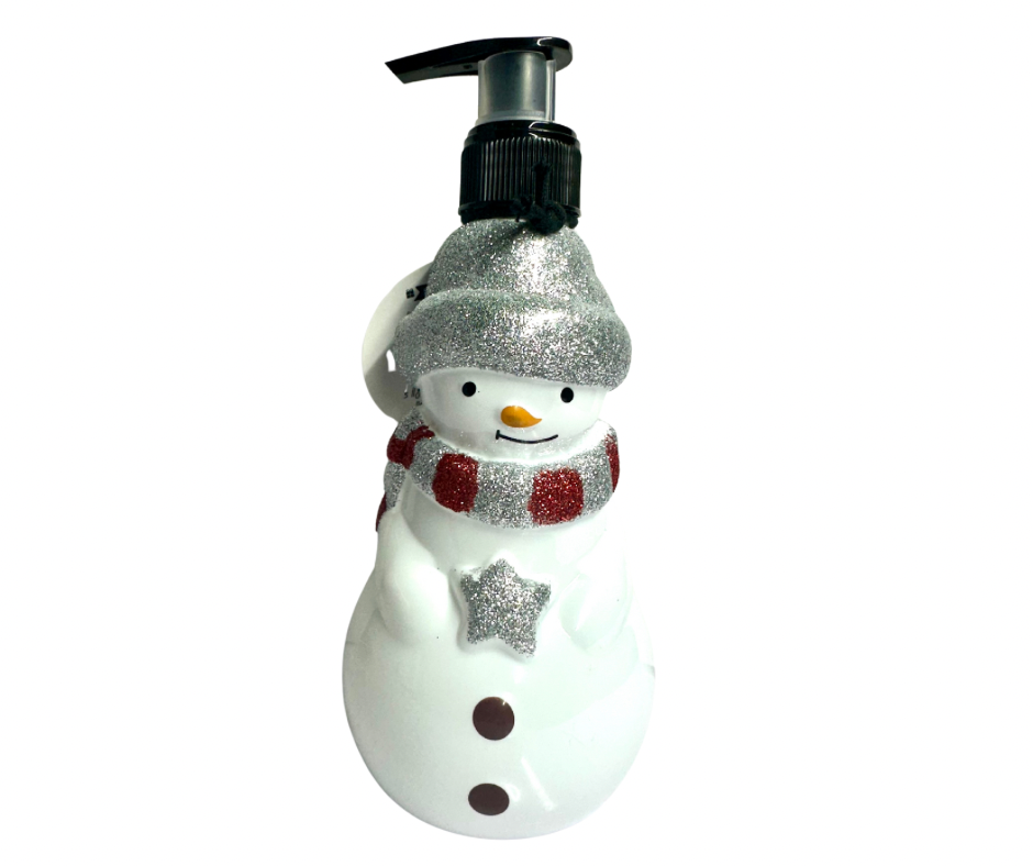Snowman shop soap dispenser
