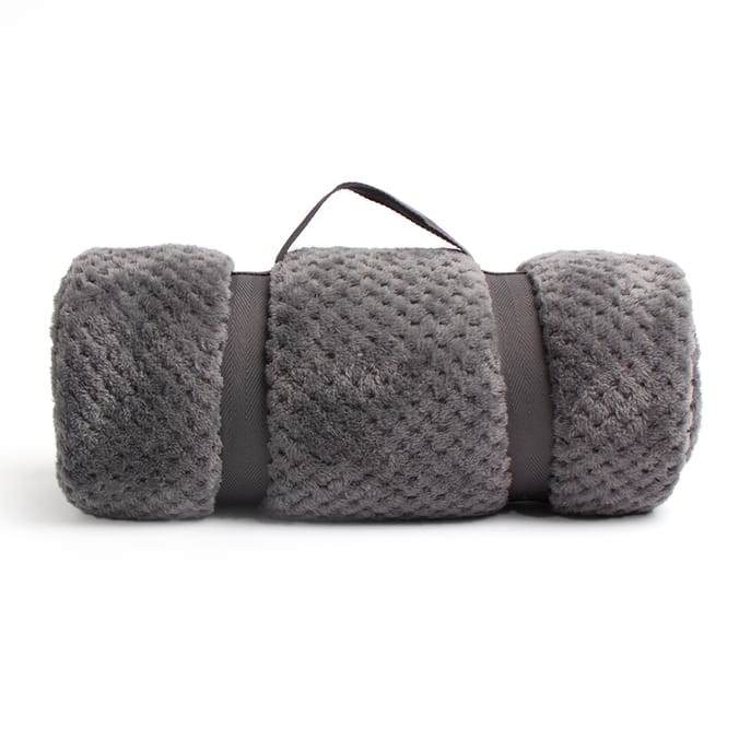 Waffle Throw - Charcoal