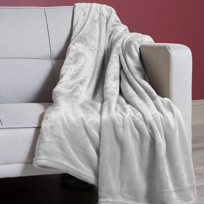 Ultra Super Soft Throw - Light Grey