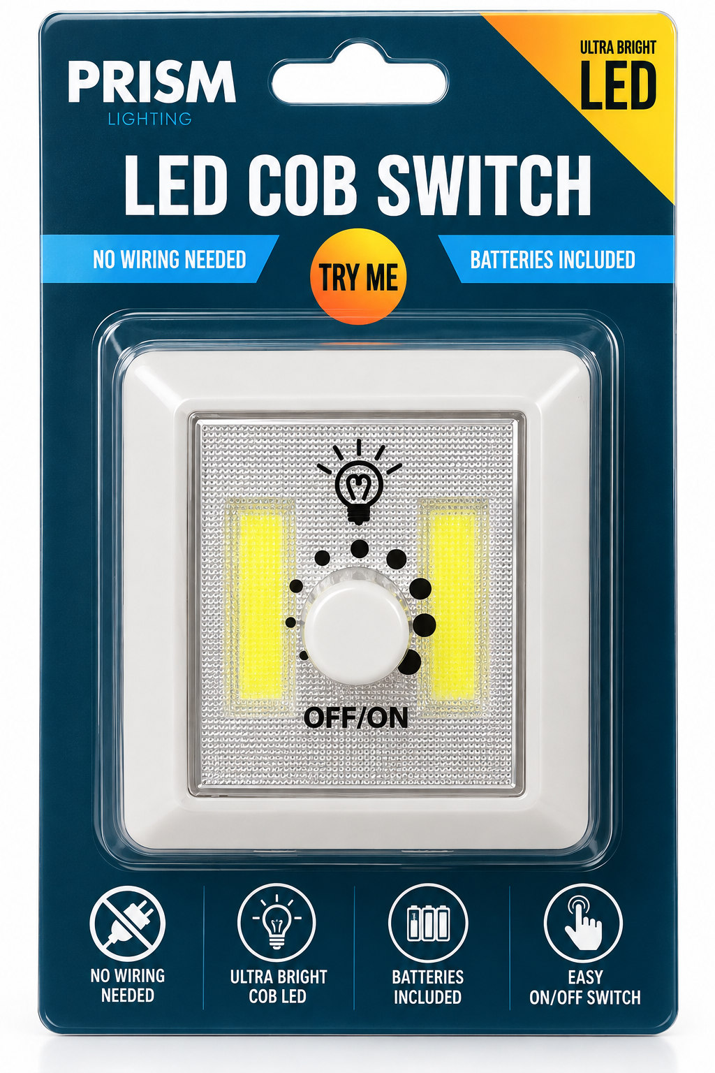 PRISM Ultra Bright LED COB Switch Light – Battery Operated