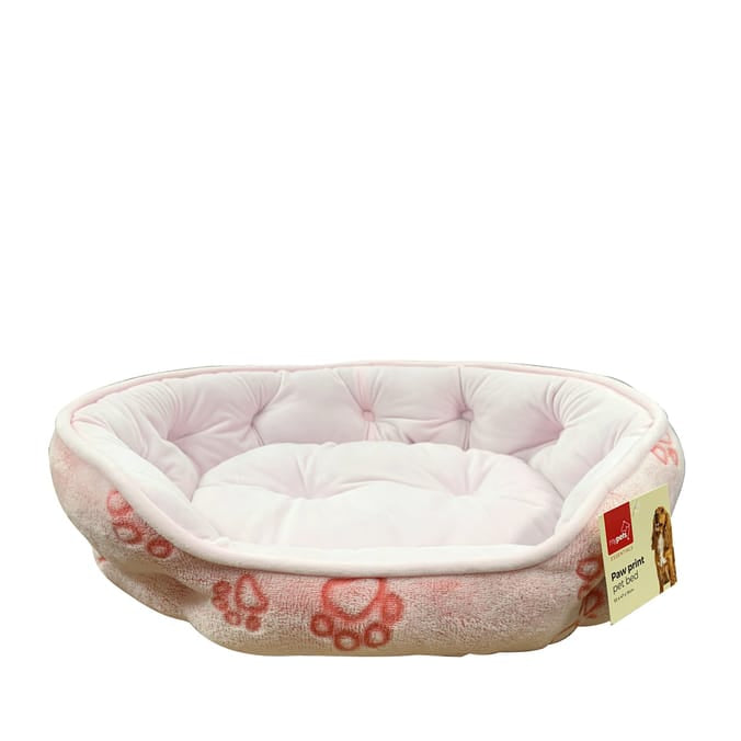 Paw Print Pet Bed - Pink