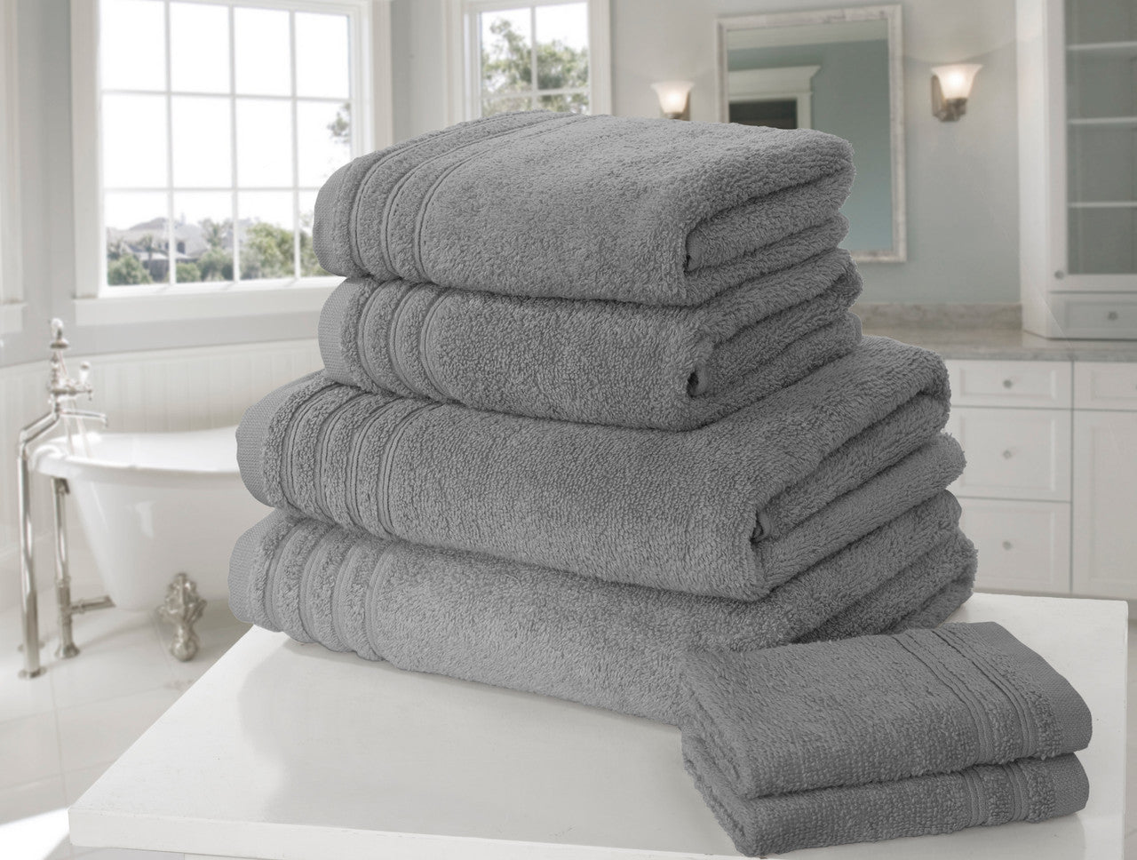 So Soft - 6 Piece Towel Bale - Charcoal