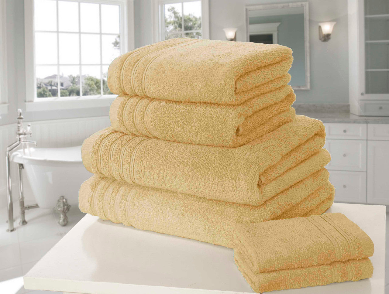 So Soft - 6 Piece Towel Bale - Ochre
