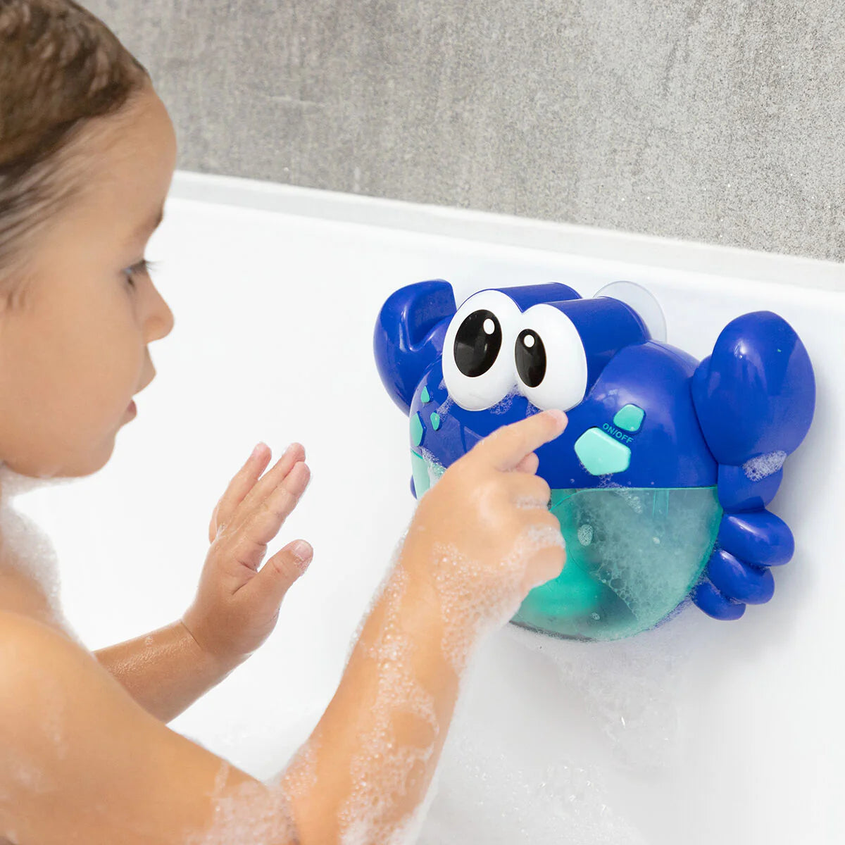Musical Crab with Soap Bubbles for the Bath