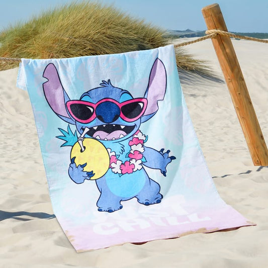 Disney Stitch Beach Towel - 100% Cotton