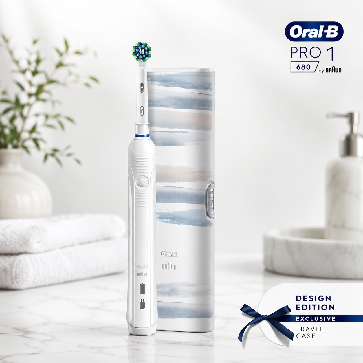 Oral-B Pro 1 White Electric Toothbrush