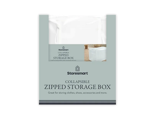 Collapsible Zip Storage Box – 40 x 30 x 25cm