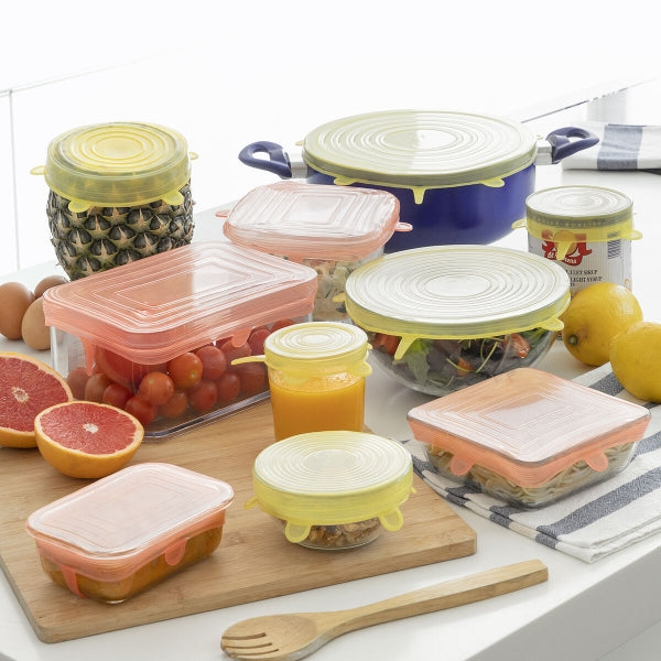 Set of 10 Reusable & Adjustable Kitchen Lids