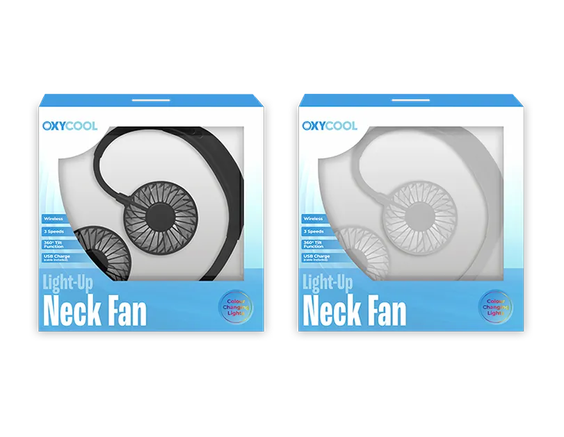 Portable Neck Fan With Lights