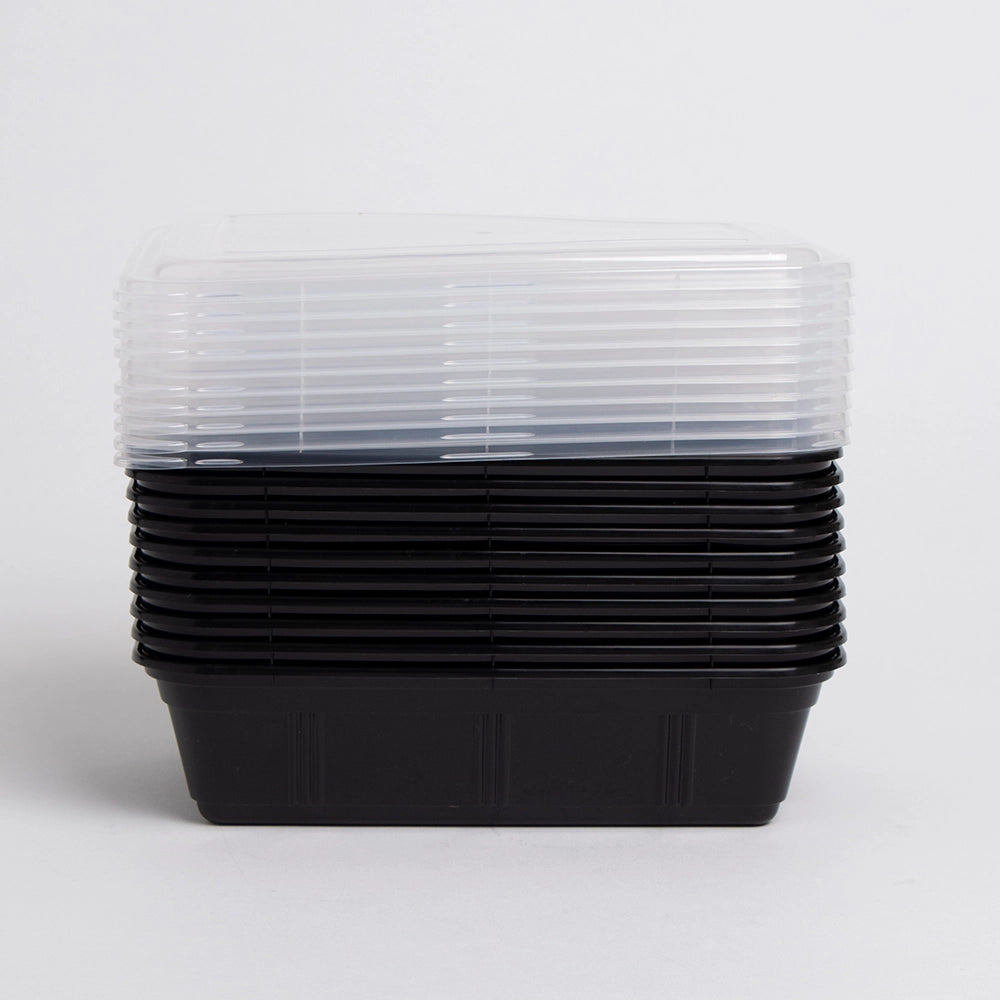 Reusable Plastic Meal Preparation - Set 10 Pack