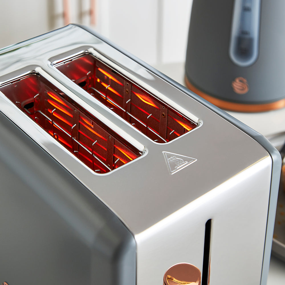 Swan 2 Slice Toaster - Rose Gold