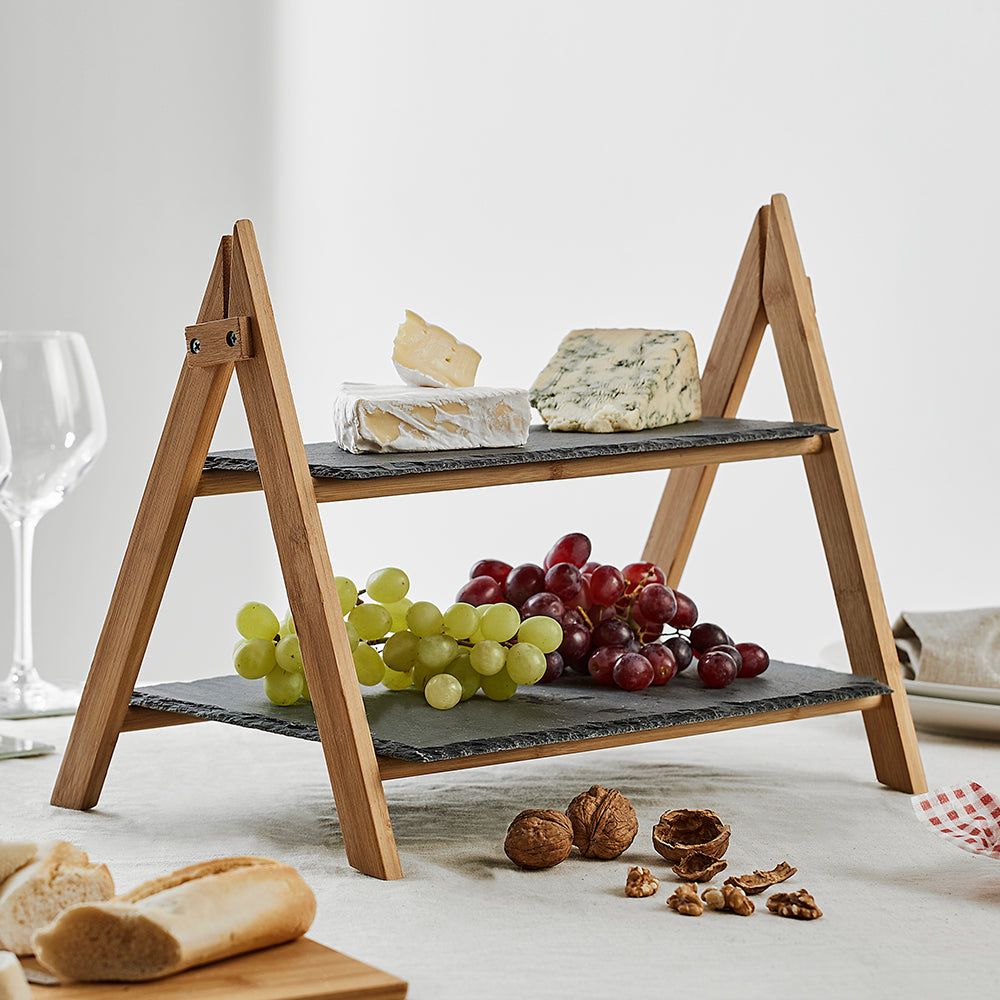Two Tier Slate Serving Board