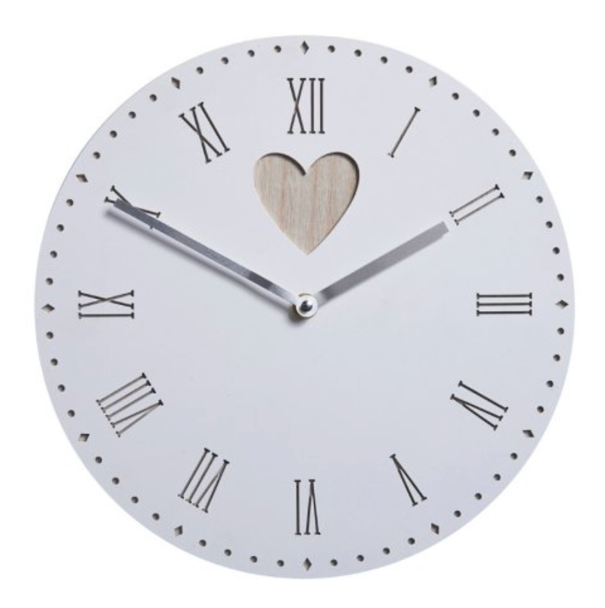 Vintage Heart Clock