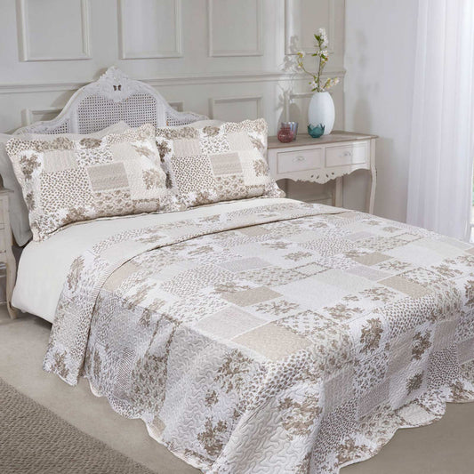 Cotswold Quilted Bedspread - Natural