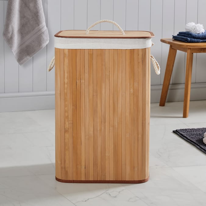 Bamboo Laundry Hamper - 72L