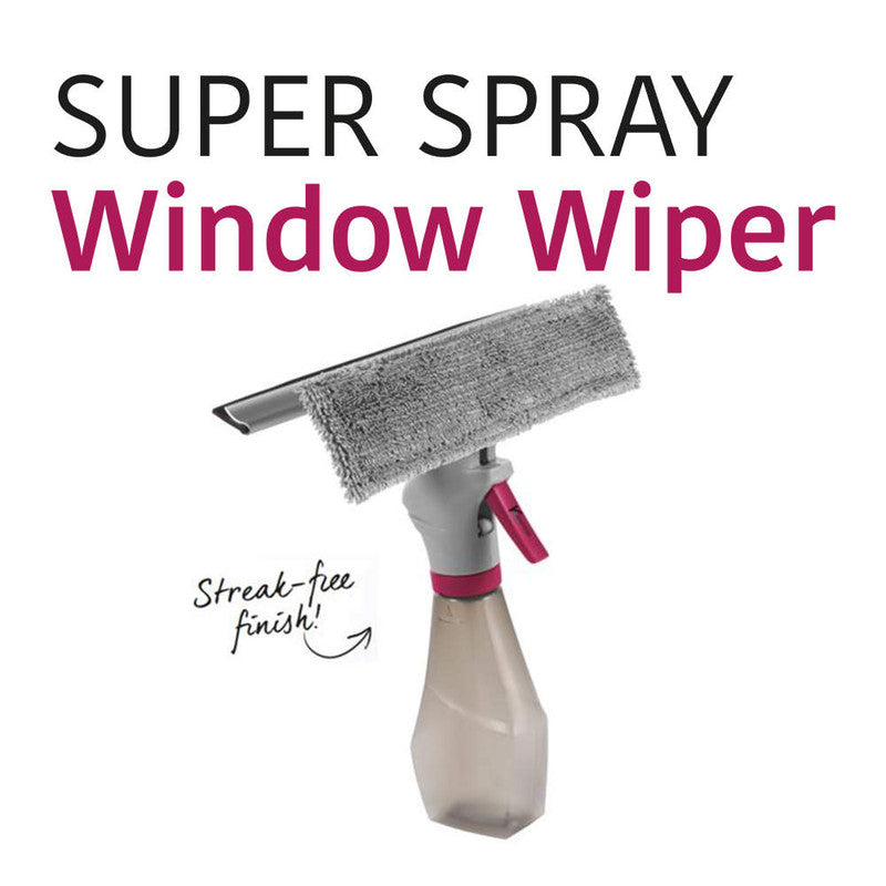 Spray Window Cleaning Wiper, White/Pink