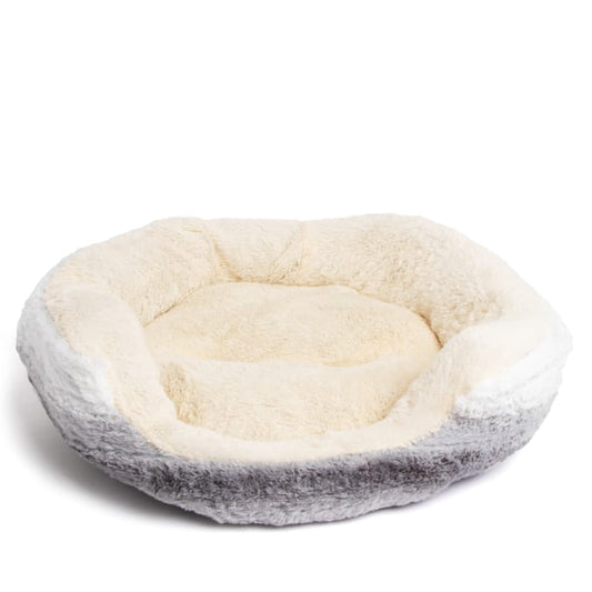 Plush Pet Bed - Grey