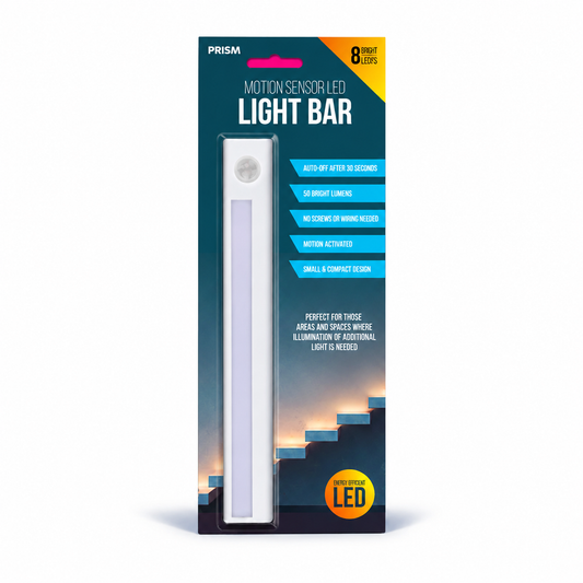 Motion Sensor LED Light Bar – 50 Lumens | Battery Powered